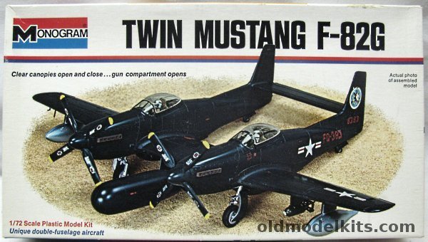 Monogram 1/72 Twin Mustang F-82G - White Box Issue, 7501-0175 plastic model kit